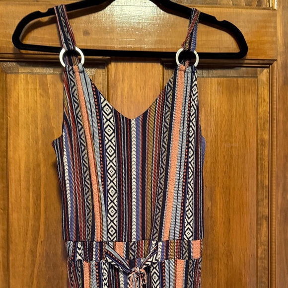 Jumpsuit-fully lined top, stretch waist with tie and pockets - Picture 2 of 6
